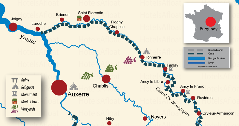 The Burgundy Canal, Yonne region